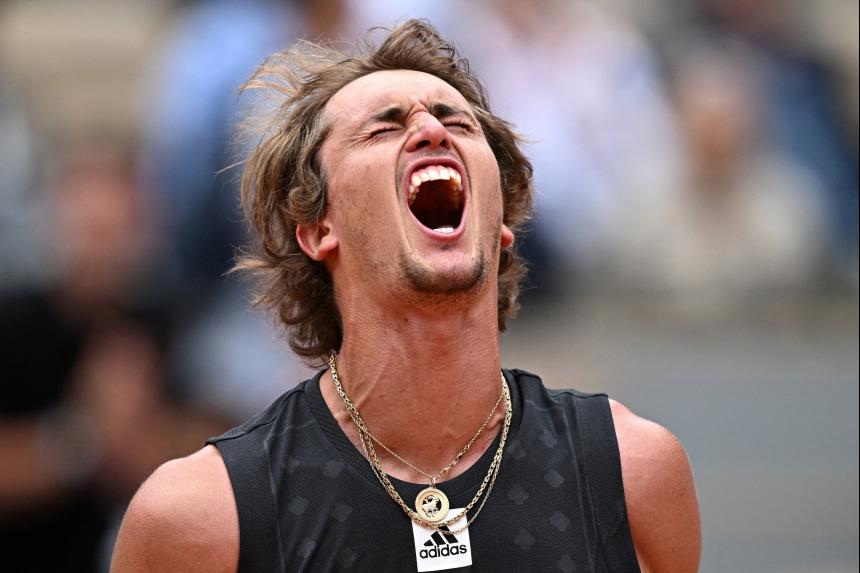 Tennis: Zverev saves match point in five-set thriller en route to