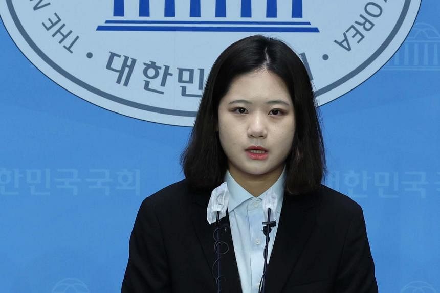 Sexx Park Min Yung - A 26-year-old sex-crime fighter dives into South Korean politics | The  Straits Times