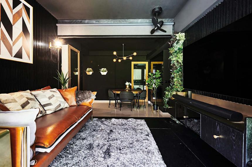 The Chic Home Family's bold allblack apartment anything but boring The Straits Times