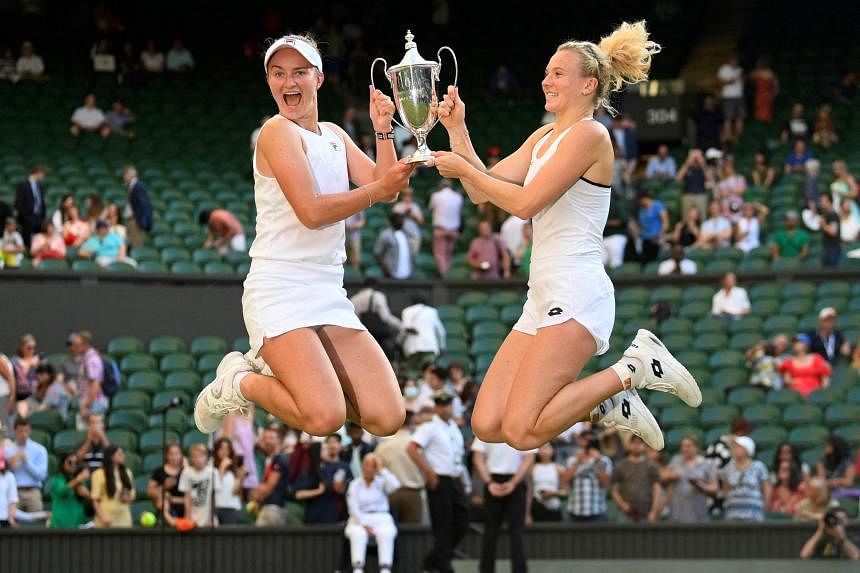 Tennis Krejcikova, Siniakova win second Wimbledon women's doubles