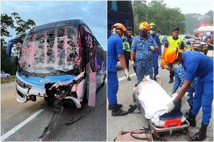 'Everything In The Bus Was A Mess': 2 S'poreans Recount Tour Bus-lorry ...