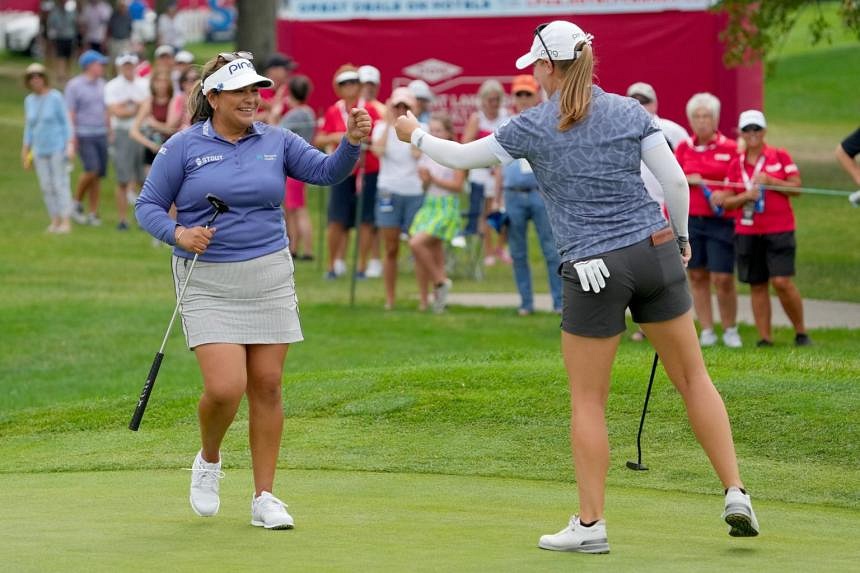 Golf: Kupcho, Salas snag four-shot lead at LPGA team event entering ...