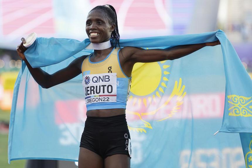 Athletics Jeruto claims steeplechase gold, Feng Bin wins women's