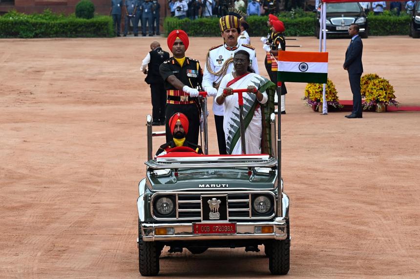 Droupadi Murmu Sworn In As India s First Tribal President The Straits 