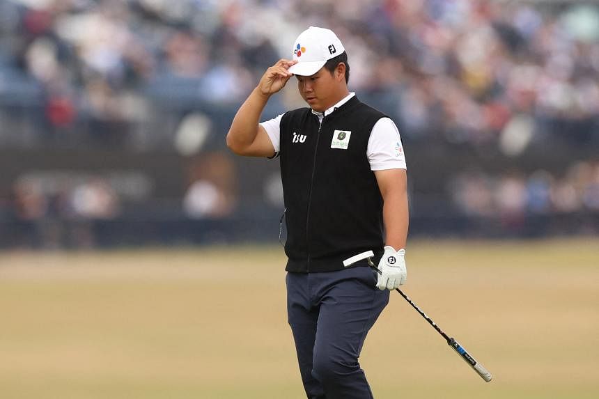 Golf: South Korean Kim shares early second-round Wyndham lead