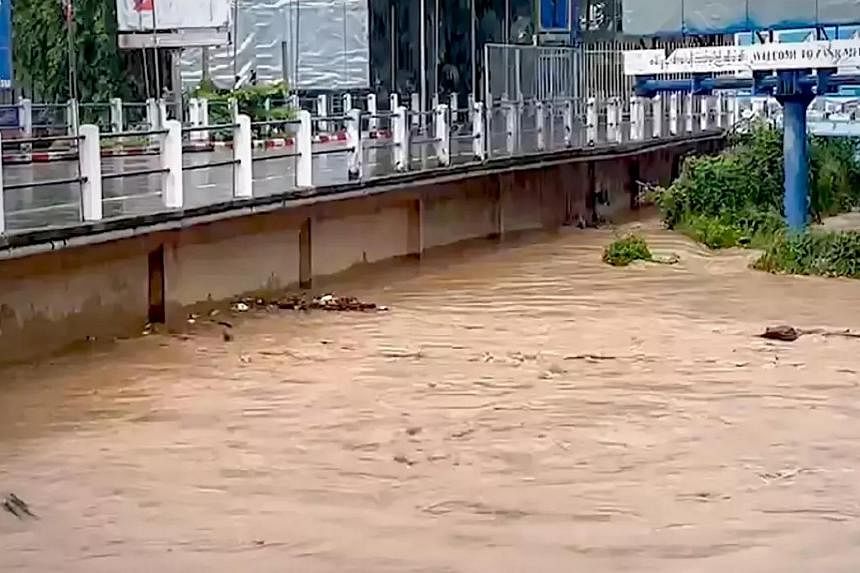 Tropical depression Mulan triggers flash floods at Thai-Myanmar border towns