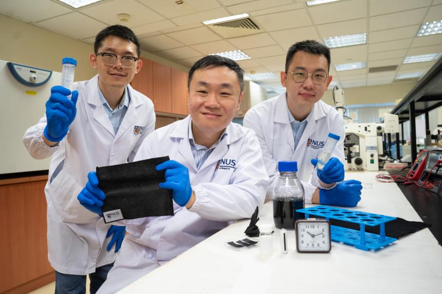 NUS team invents selfcharging battery that creates electricity from