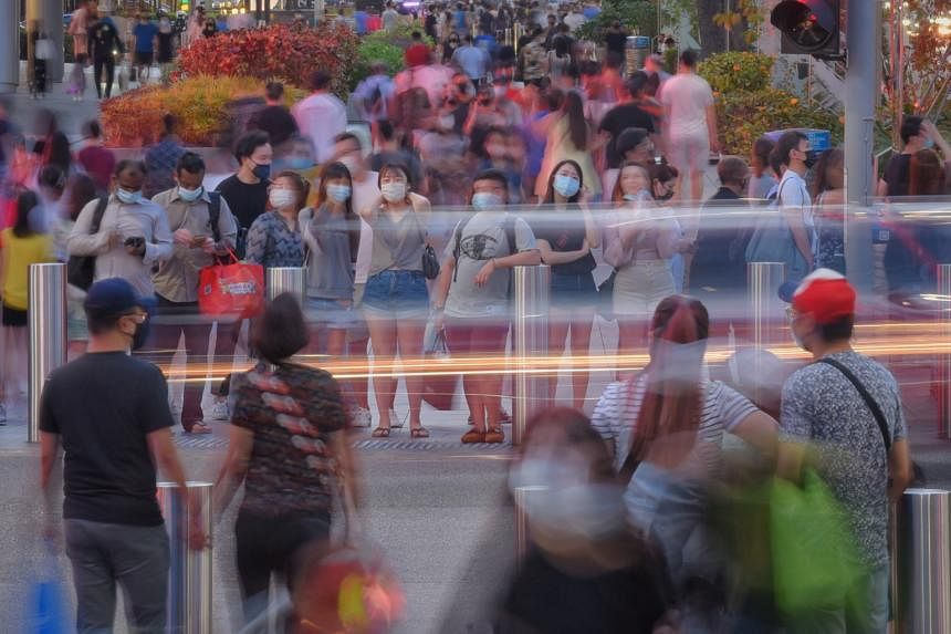 Pedestrians at Orchard Road