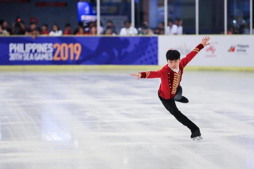 Figure skating Singapore's Pagiel Sng wins gold in SEA Open Trophy in