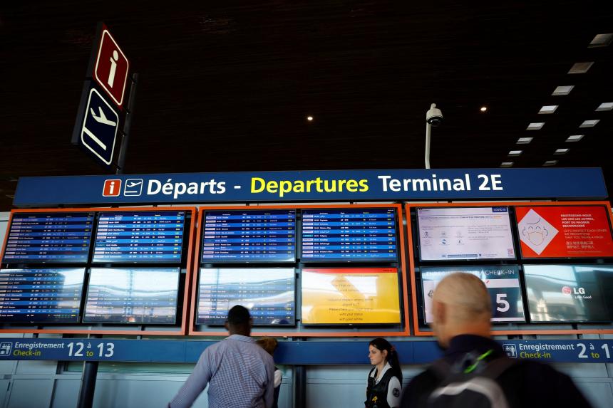 Strike risks grounding half of French flights on Friday The Straits Times