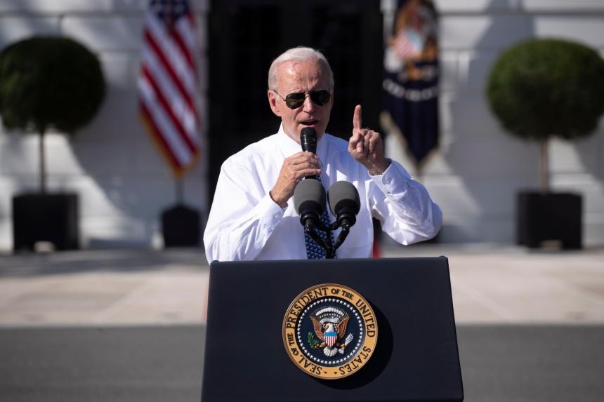 Biden celebrates Inflation Reduction Act as food, rent prices climb