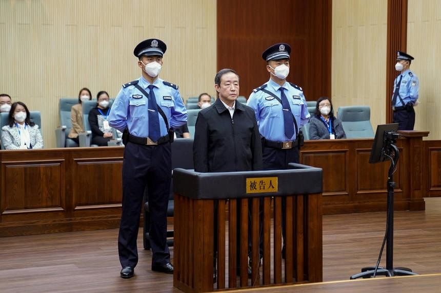 China's ex-justice minister faces life in jail amid purge of security  officials | The Straits Times