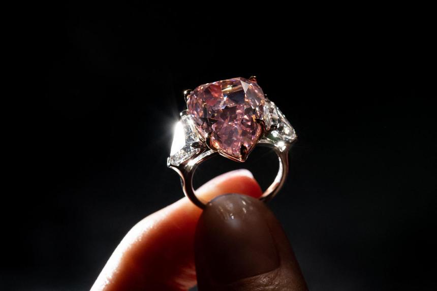 Rare pink diamond expected to fetch up to 50m in auction The Straits