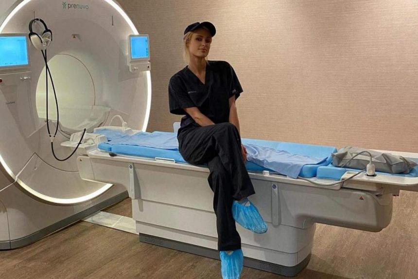 Socialite Paris Hilton goes for full-body scan for breast cancer | The ...