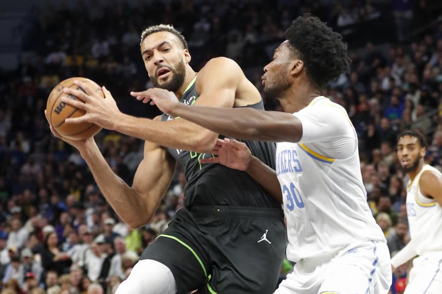 Basketball Rudy Gobert, Wolves send Lakers to fifth straight loss