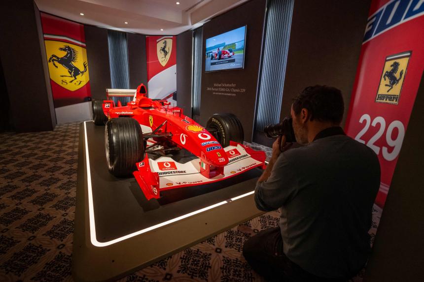 Formula One: Michael Schumacher's winning Ferrari up for auction | The