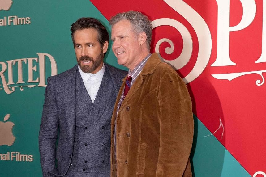 Ryan Reynolds, Will Ferrell Team Up on Set of Movie Musical 'Spirited