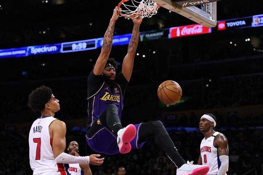 NBA: Anthony Davis Enjoys Big Game As Lakers Defeat Pistons | The ...