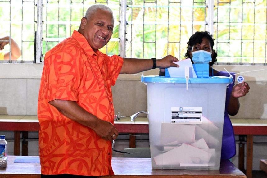 Fiji Pm Bainimarama’s Party Trails In Early Results From National 