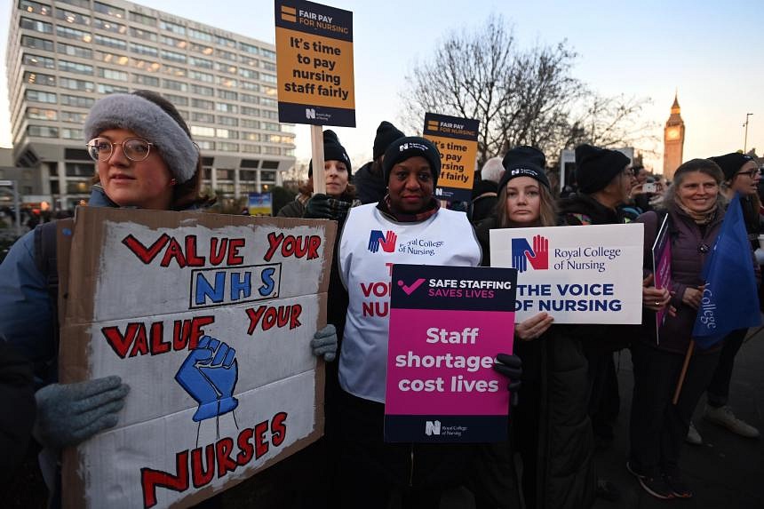 UK nurses on strike say they’re forced to eat patients’ food | The ...