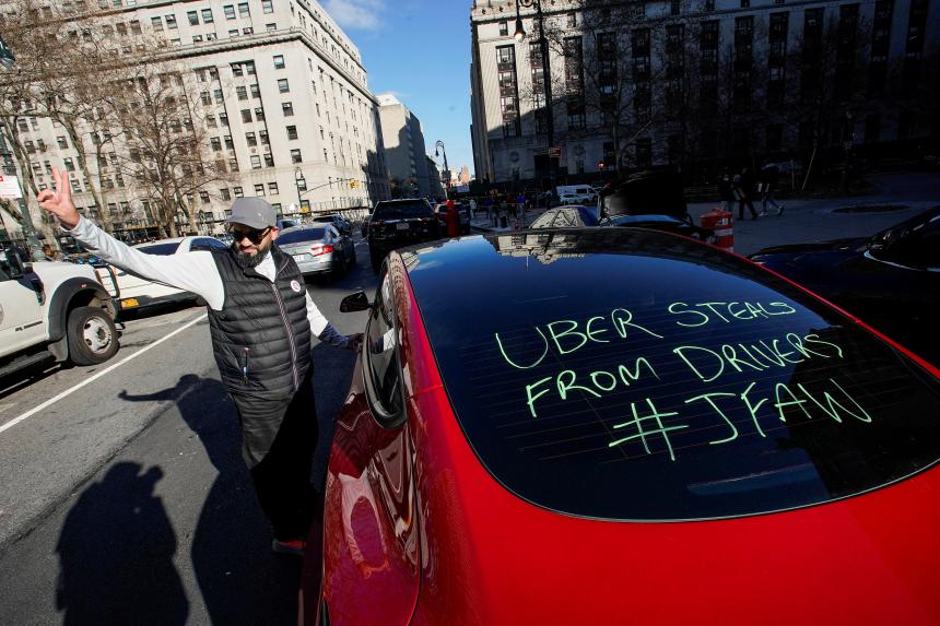 Uber strike fizzles out in New York with plenty of cars on road