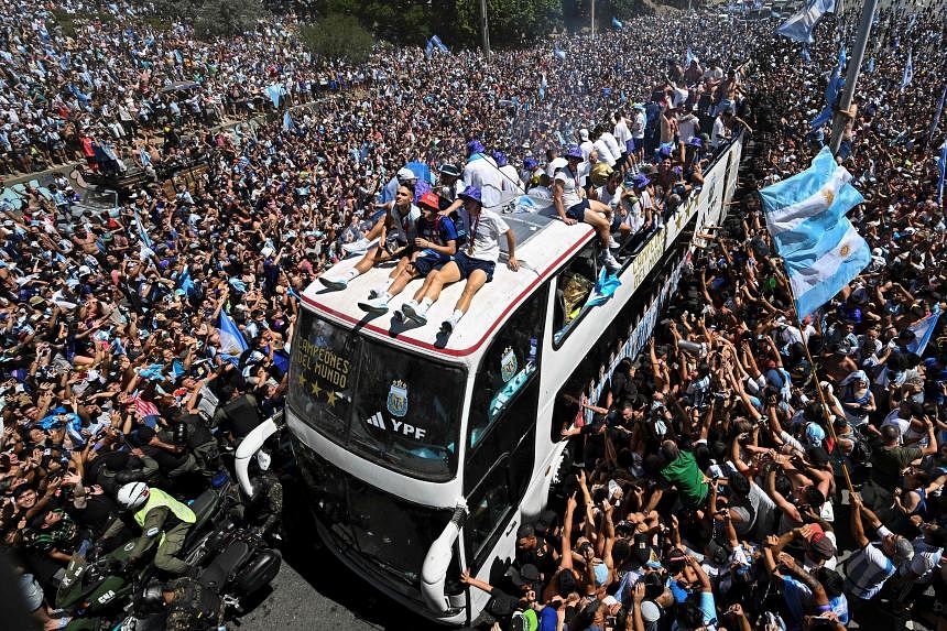 In Pictures Argentina World Cup Victory Parade Attracts Massive Crowd   1 0 