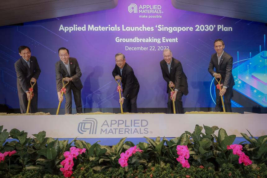 Applied Materials breaks ground on 600 million facility in Singapore