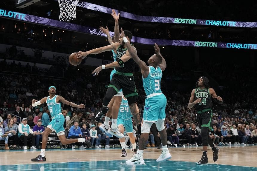 Jayson Tatum scores 41 points as the Boston Celtics down the Brooklyn Nets  to extend NBA-best record