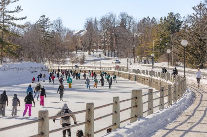 Too warm in Canada: World's largest ice rink may not open | The Straits ...