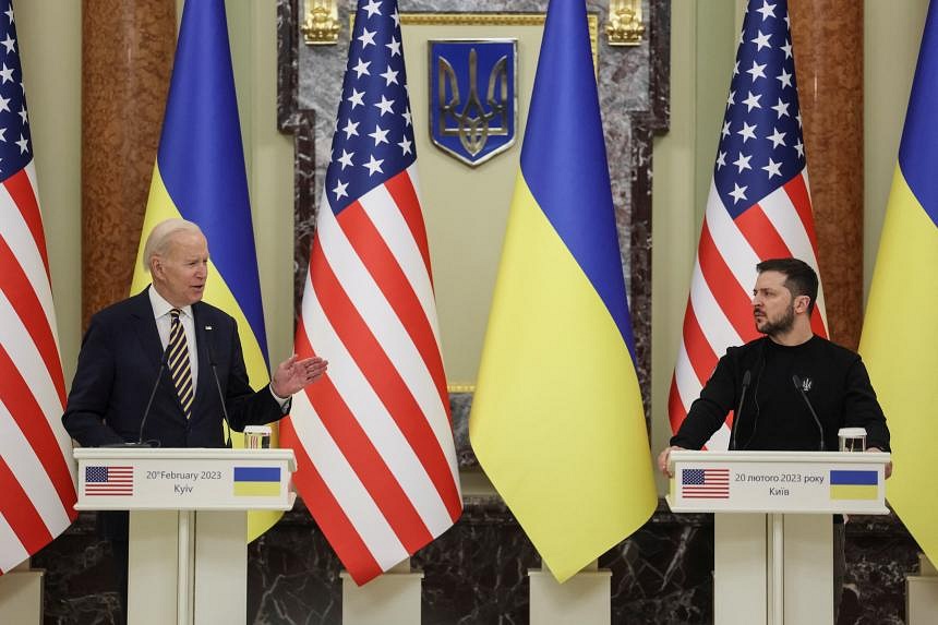 Biden Pledges More Aid On Surprise Kyiv Visit Ahead Of Ukraine Invasion ...