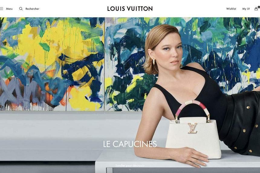 2017 LOUIS VUITTON & Jeff Koons Monet Handbag Lea Seydoux Photo PRINT  AD