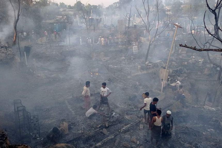 Fire At Rohingya Camp In Bangladesh Leaves Thousands Without Shelter ...