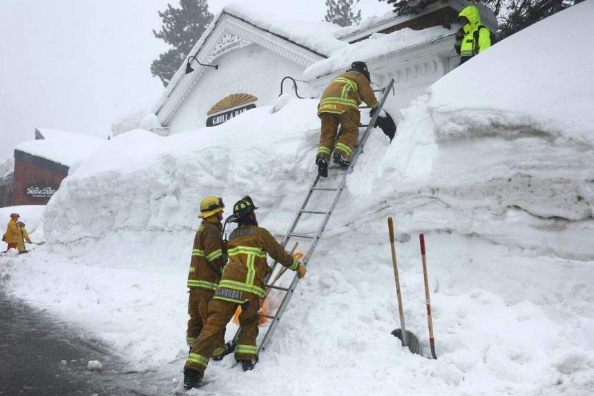 In Pictures: Historic snowfall and torrential rain batter California ...