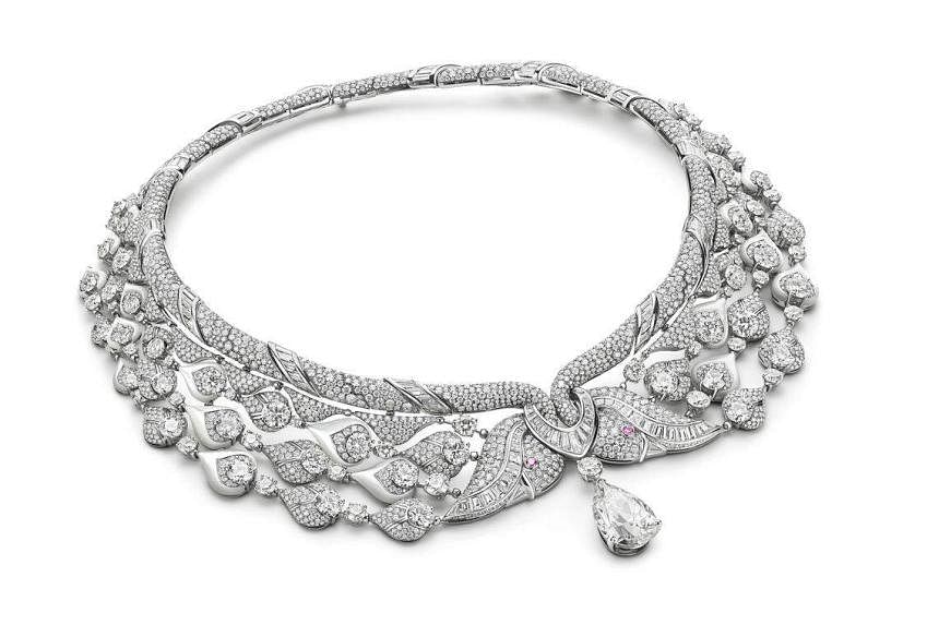 Swan Pendant diamond Necklace In 14K White Gold | Fascinating Diamonds