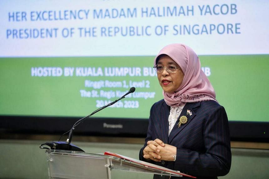 哈莉玛总统呼吁新加坡和马来西亚继续保持密切的经济伙伴关系