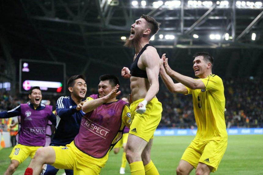 Football: Kazakhstan comeback hands Denmark embarrassing Euro