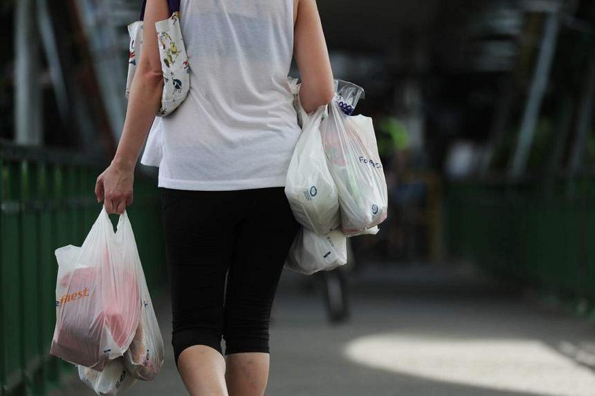 Most supermarkets in Singapore will charge 5 cents for each