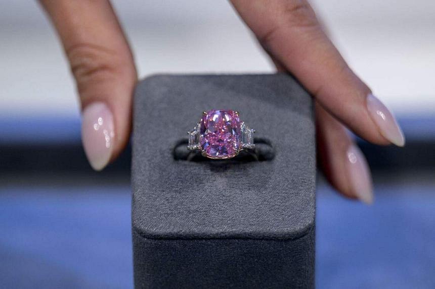 Rare pink sale diamond ring