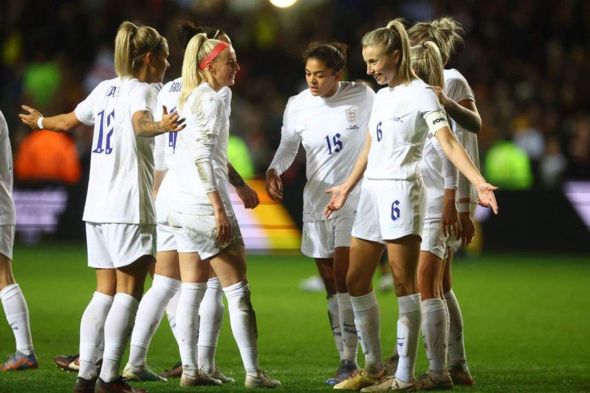 England’s football women switch to blue shorts after period concerns
