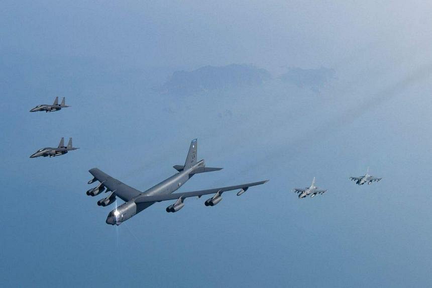 Nuclear-capable American B-52 Bomber Joins Military Drills With South ...