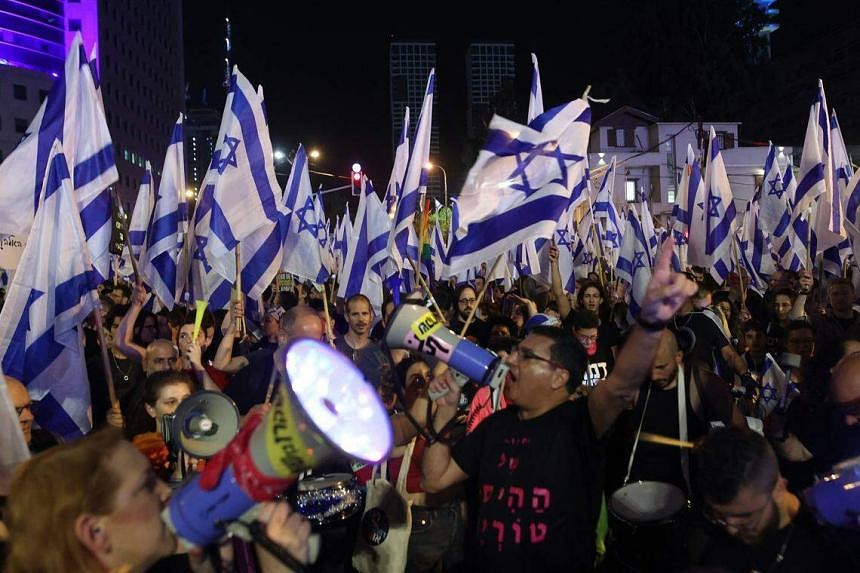 Tens Of Thousands Join Israeli Protests Over Judicial Plans Despite ...