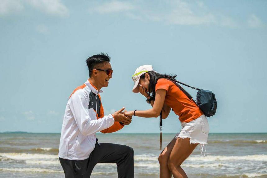 SEA Games: 'She said yes!' - Proposal perfect ending to triathlete Bryce  Chong's outing | The Straits Times