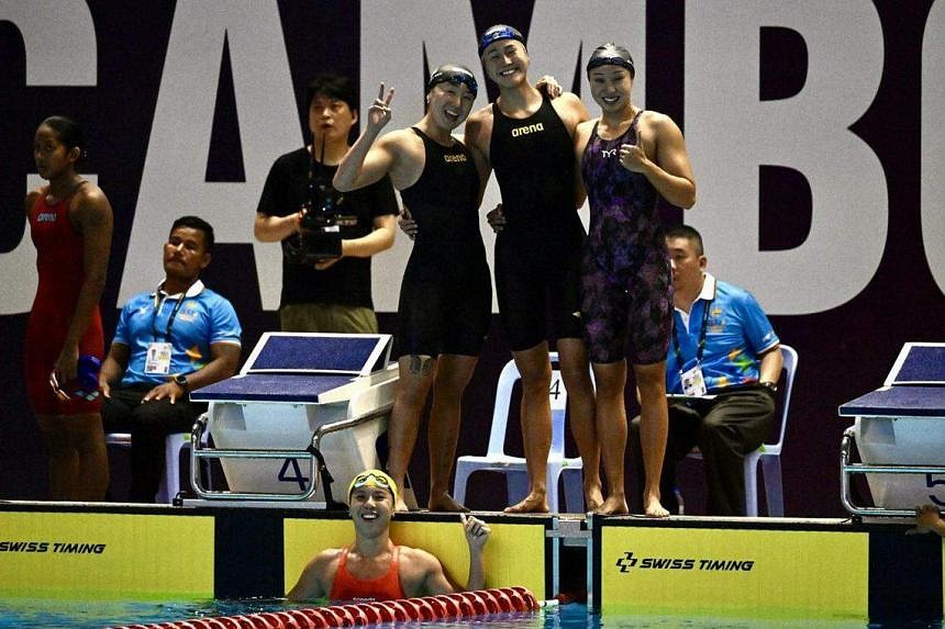 SEA Games 2023 Women’s swimming relay team deliver Singapore’s 1,000th