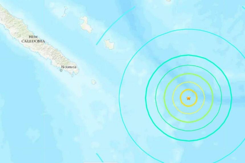 7.1 magnitude earthquake strikes near New Caledonia