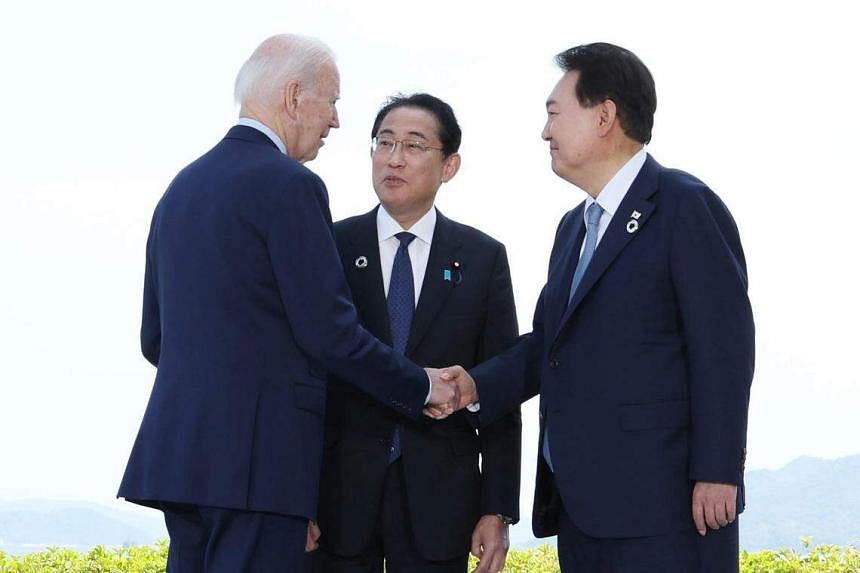 Biden invites Japan, South Korea leaders to US for talks | The Straits ...