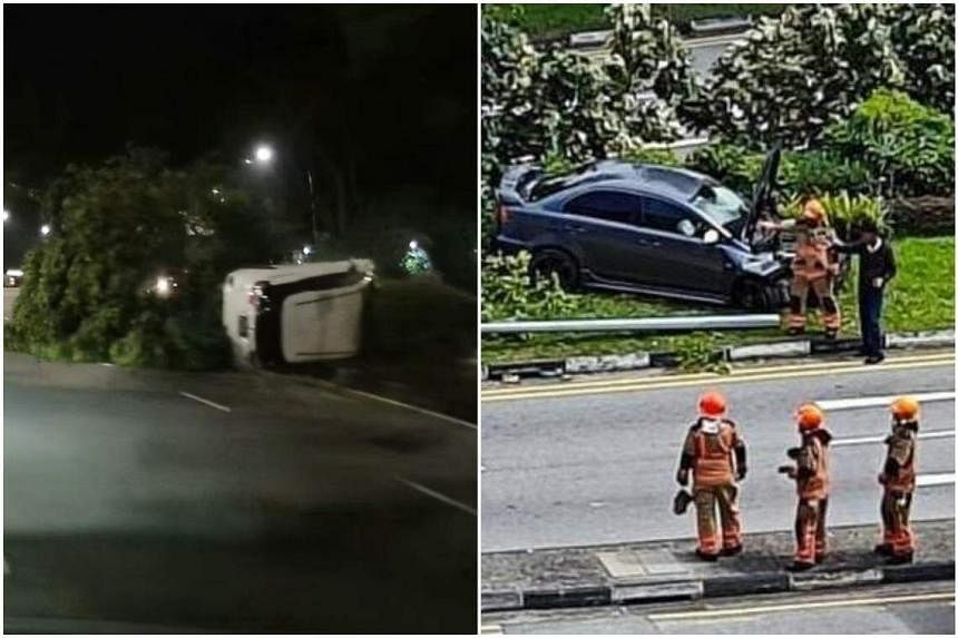 Two drivers arrested for suspected drink driving in separate accidents on Sunday