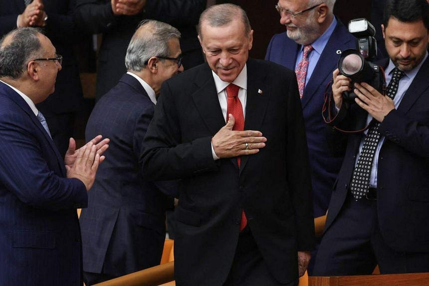 Turkey's Erdogan Sworn In For New Term As President | The Straits Times