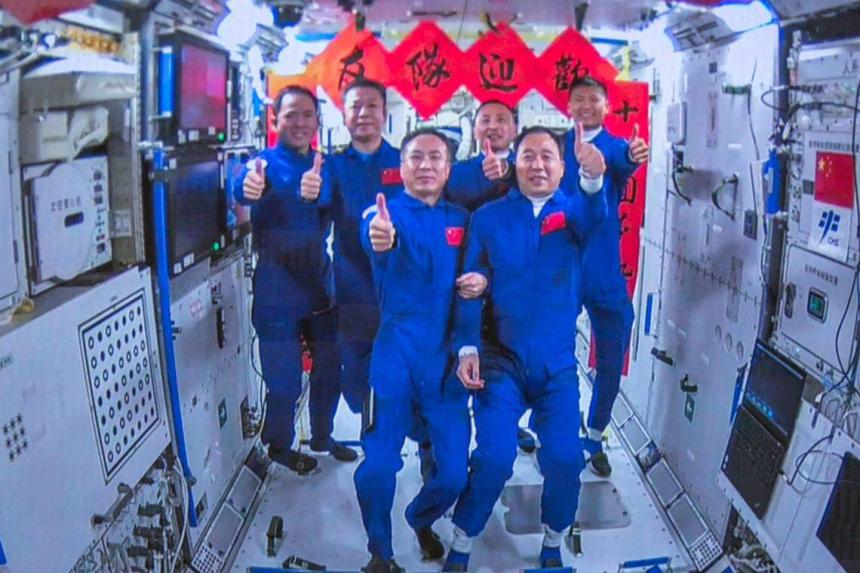 Three Chinese astronauts return safely to earth after six months on ...