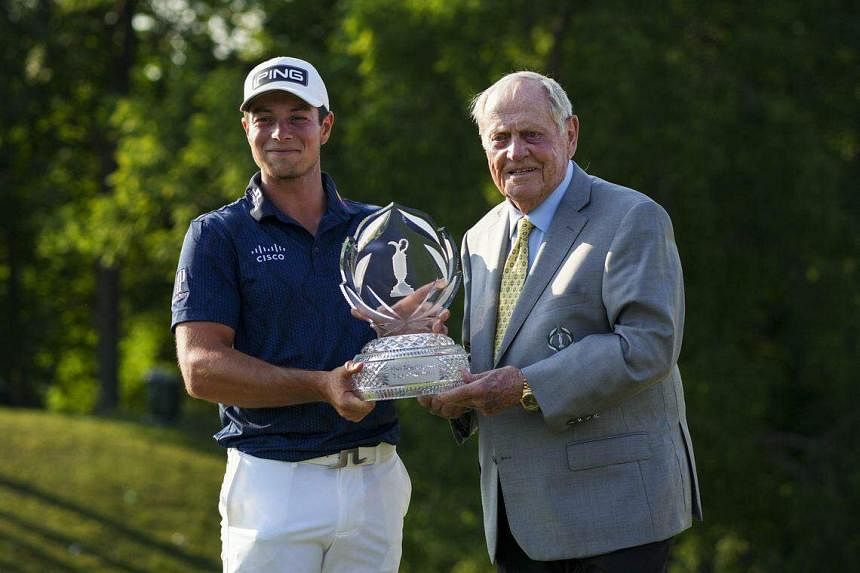 Viktor Hovland wins playoff at golf’s Memorial tournament The