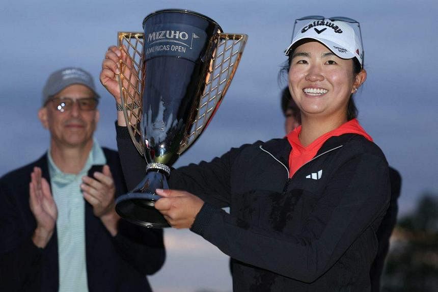 Rising golf star Rose Zhang wins Americas Open on LPGA debut